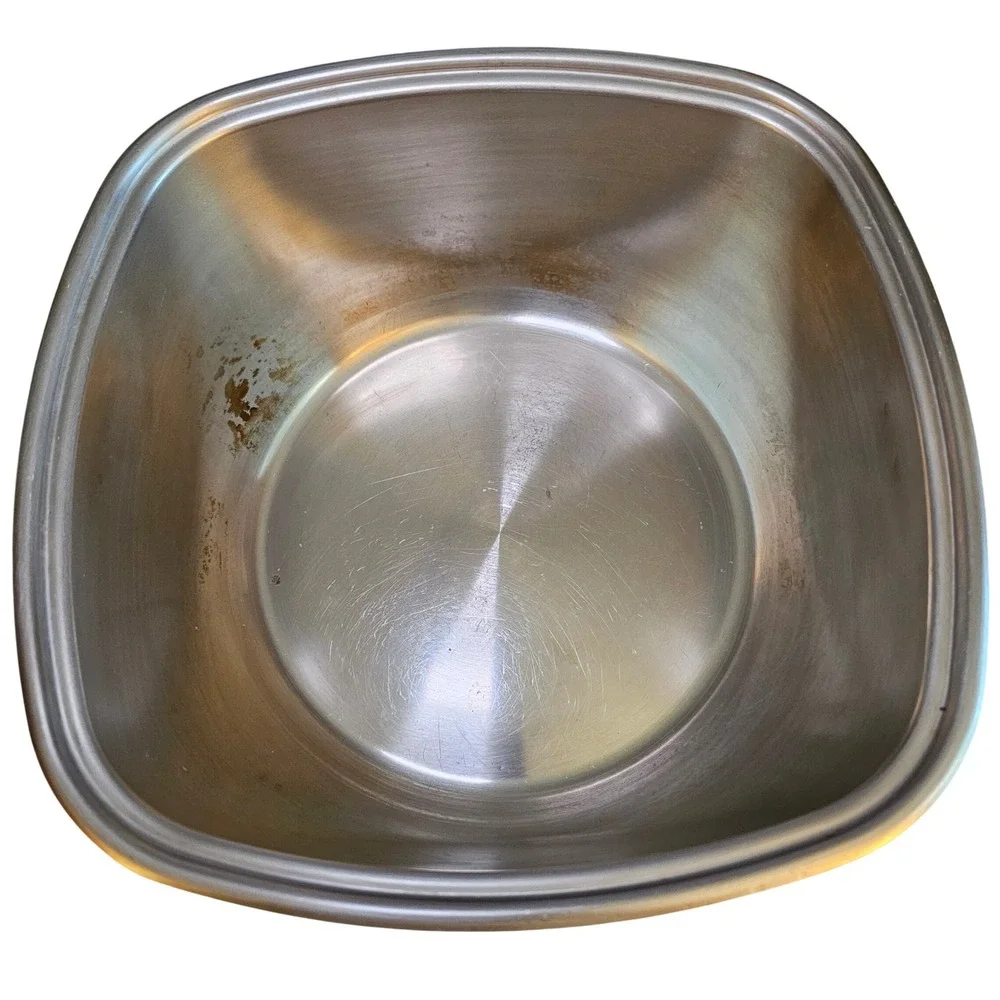 Aristo Craft 6 Qt 18-8 Stainless Steel 4 Ply Square Pot & Lid Made in USA MCM